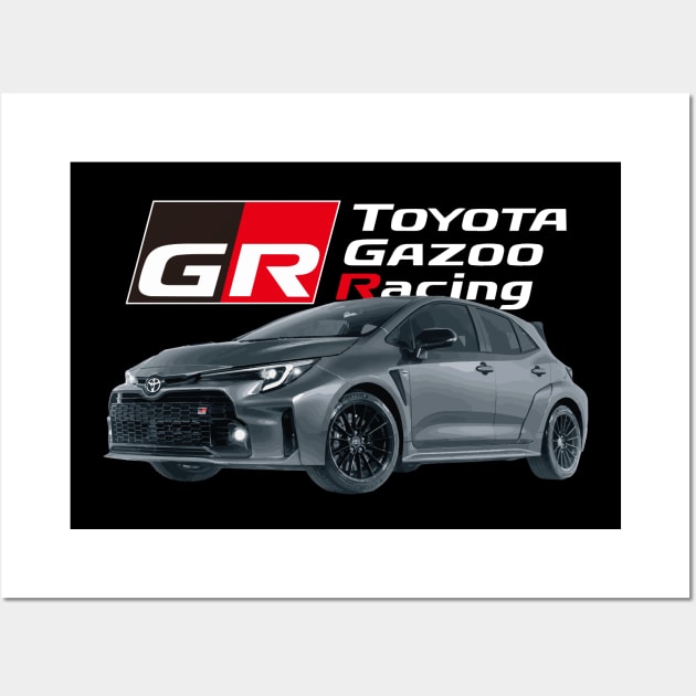 GR Corolla HOT HATCH Circuit Edition Wall Art by cowtown_cowboy